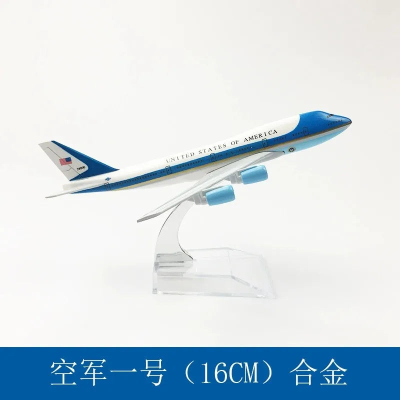 16CM/20CM Alloy Aircraft United States Air Force One B747 Airlines Plane Models With Landing Gear Gifts Collection Aircraft