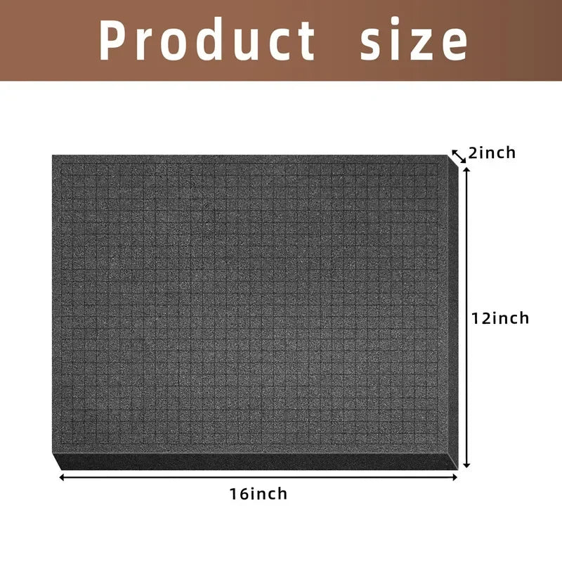 4 Pack 40x30x5cm Pick Apart Foam Insert Pluck Pre-cut Foam DIY Shape for Board Cases Storage Drawer Toolbox Foam Inserts