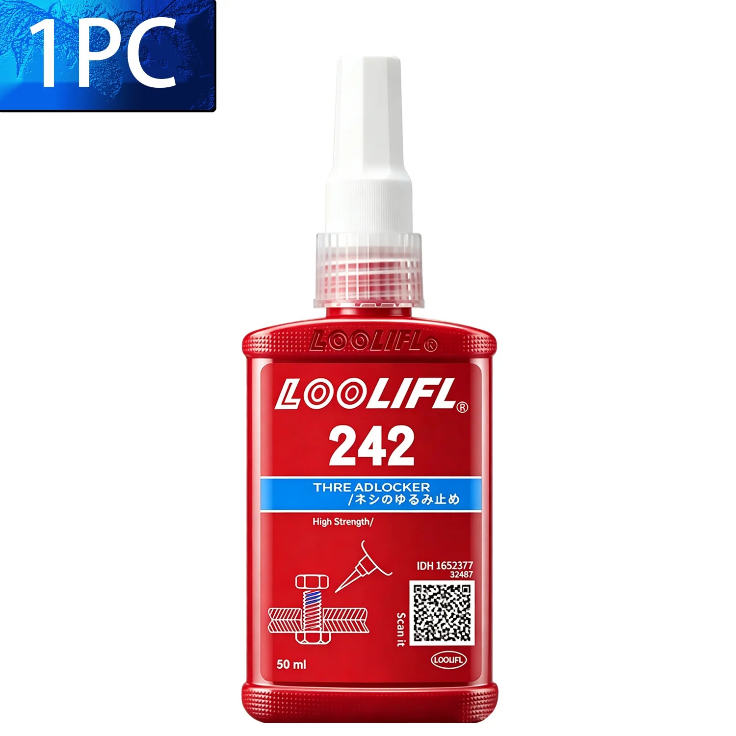 242 272 50mlThreadLocker Screw Glue Quickly Cured Thread Locking Agent Anaerobic Adhesive Corrosion-Resistant Anti-LooseningGlue