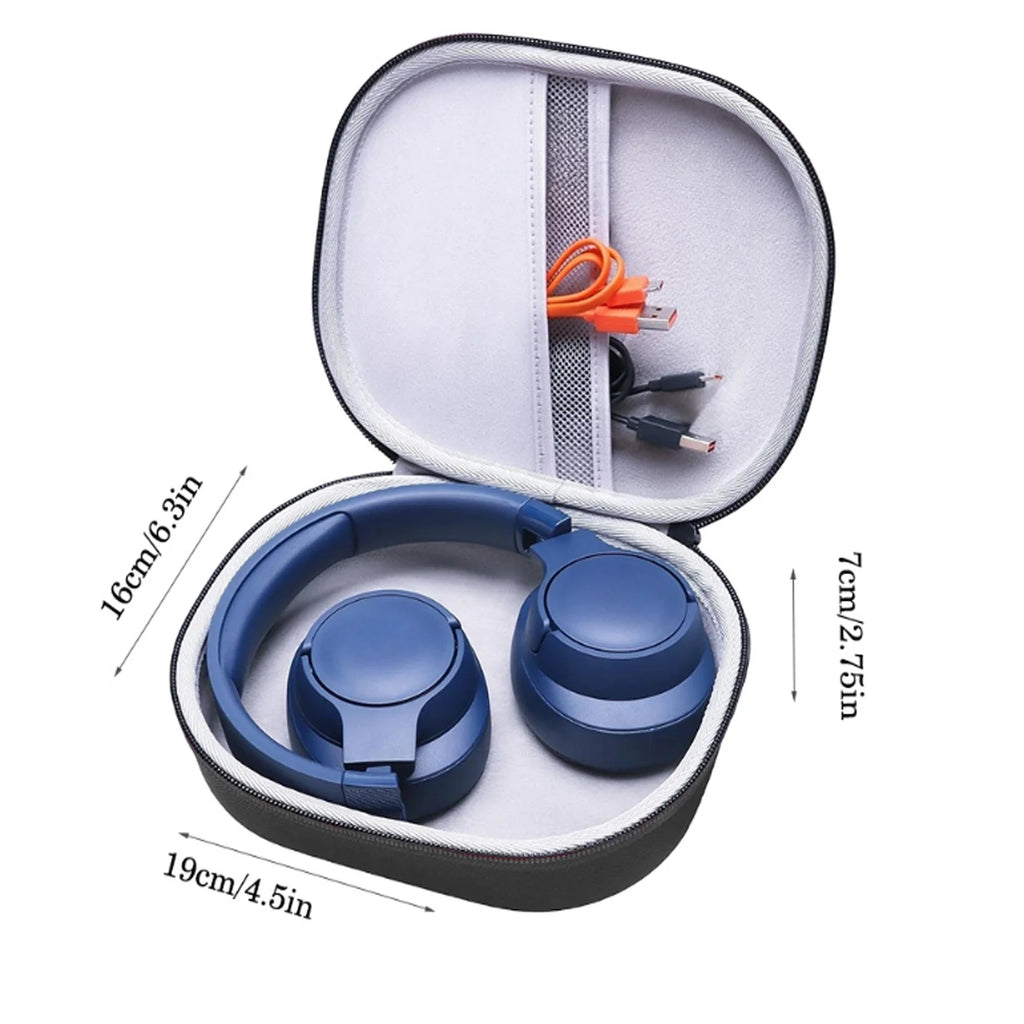 EVA Hard Carring Case for JBL Live 770NC/660NC/650BT/400BT/500BT and Tune 770NC/710BT/720BT/760NC Bluetooth Wireless Headphone