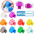 Portable 4 Count Durable Toothbrush Protective Cover Travel Essential Storage Clip Carry On Daily Hygiene Product travel