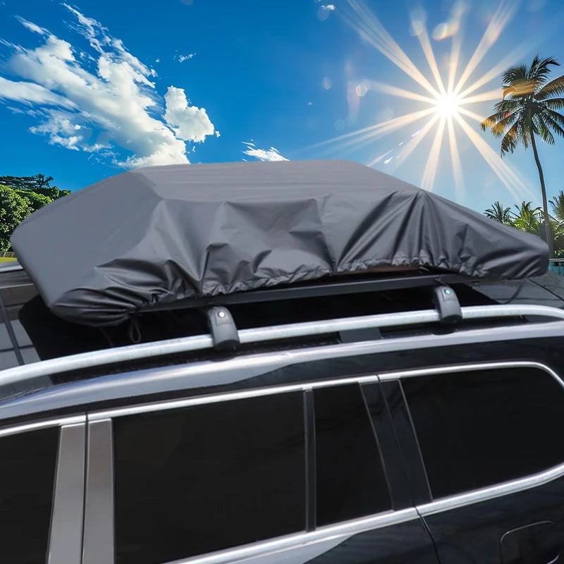 Multi Size Car Roof Rack Cover 210D Oxford Cloth Car Roof Travel Bag Waterproof Rain Cover Luggage Cargo Covers For Off-Road SUV