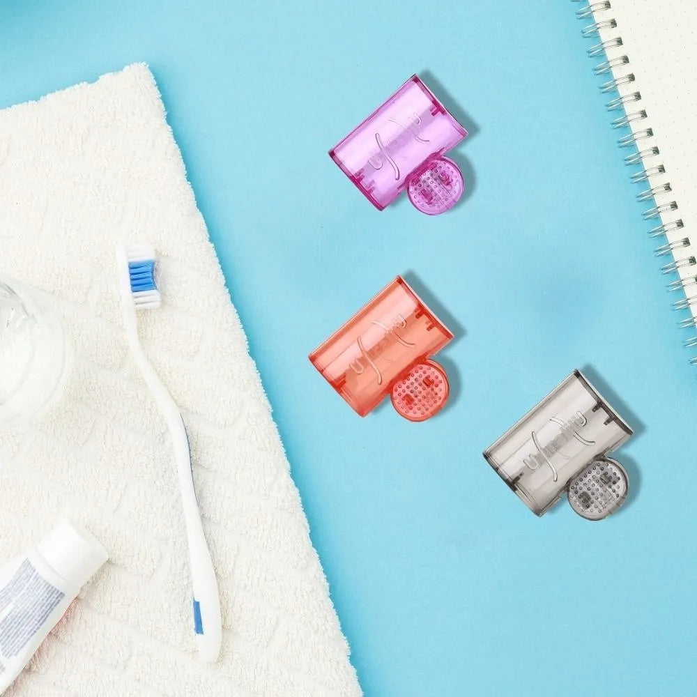 Plastic Toothbrush Storage Clip Portable Toothbrush Head Storage Clip Portable Toothbrush Box Transparent Toothbrush Shell