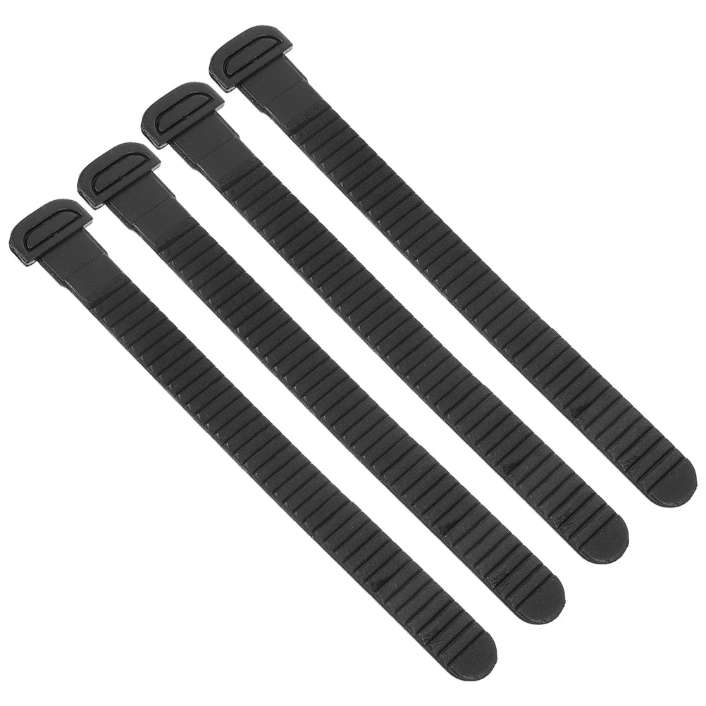 4 Pcs Speed Skate Buckle Strap PVC Universal Roller Shoes Straps Adjustable Replacement Accessories For Skating Shoe