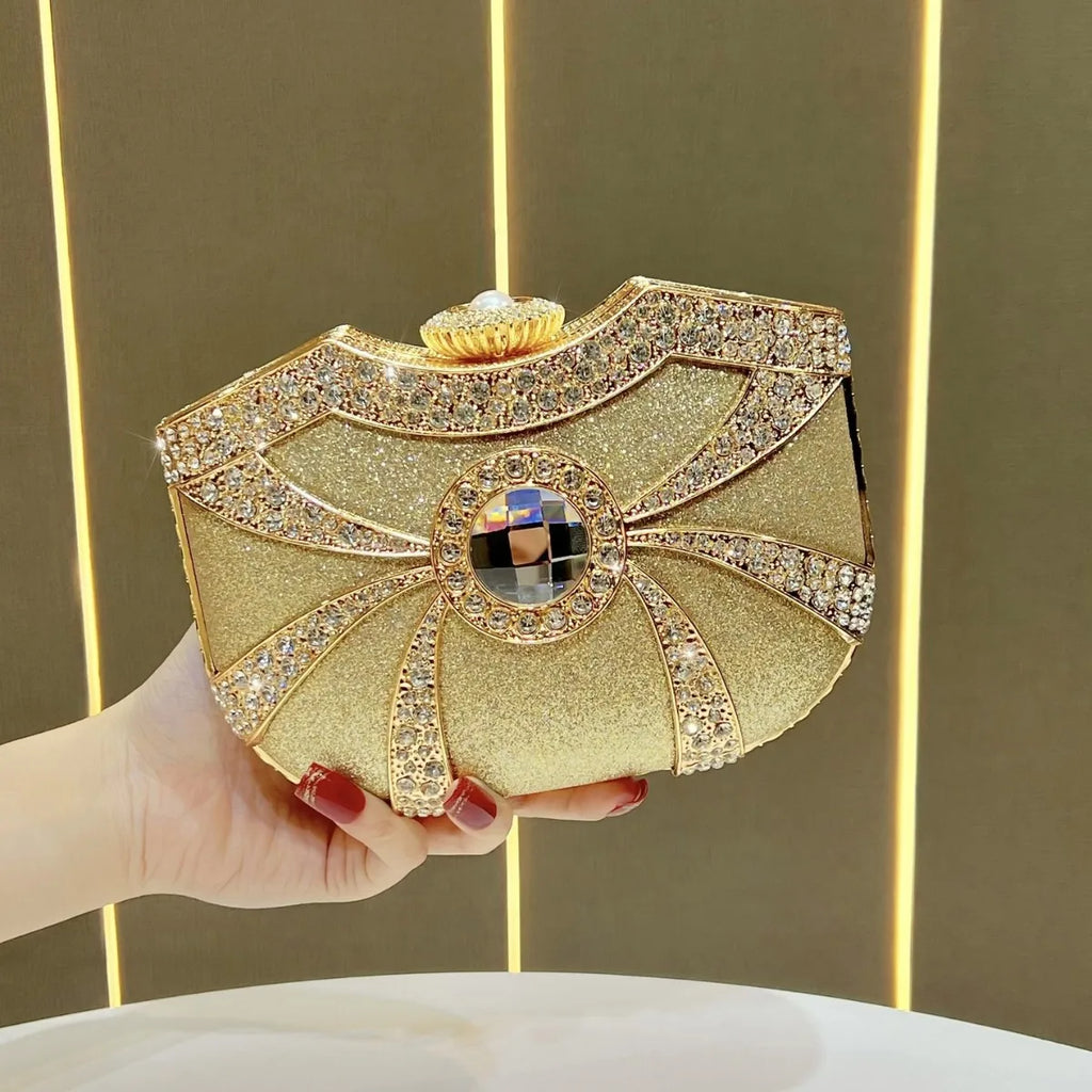 Women's dinner bag High-end temperament handbag Fashion handbag Crossbody bag Diamond dinner bag