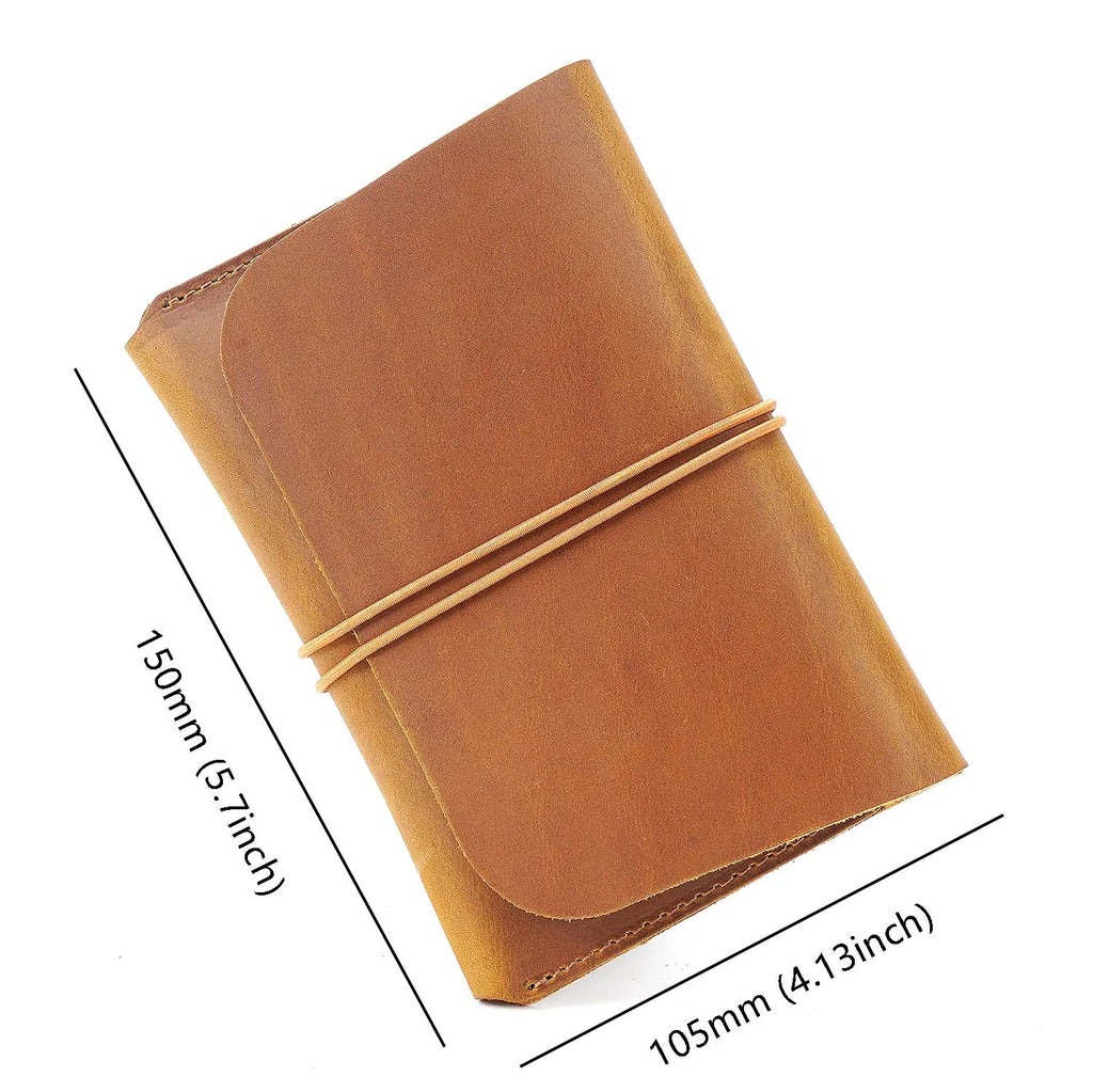 Rope Full Grain Cowhide Leather Long Purse Passport Crazy Horse Genuine Leather Travel Wallet for Men Passport Caesar Cover