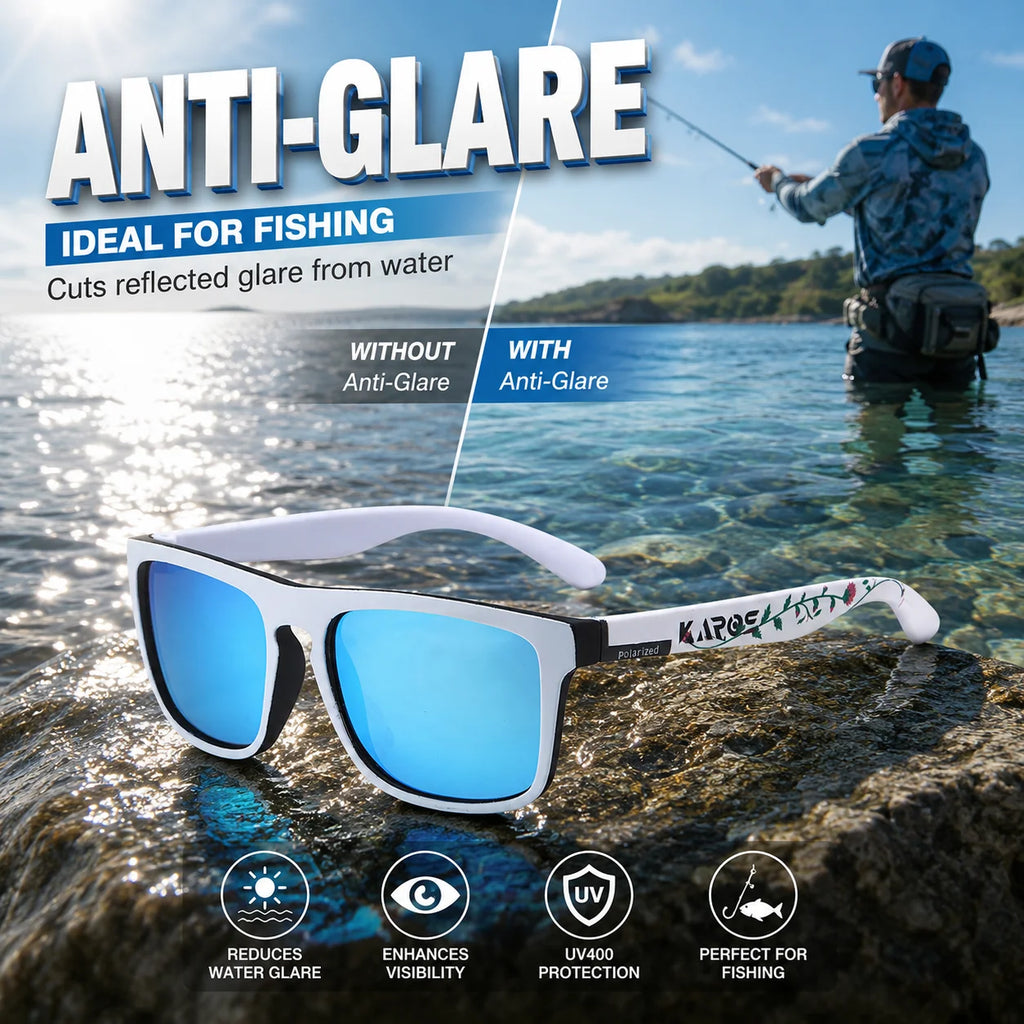 Coolmen Fashion Polarized Sunglasses UV400 Men Women Anti Glare Outdoor Sports Eyewear For Fishing Cycling Travel Beach YZ48