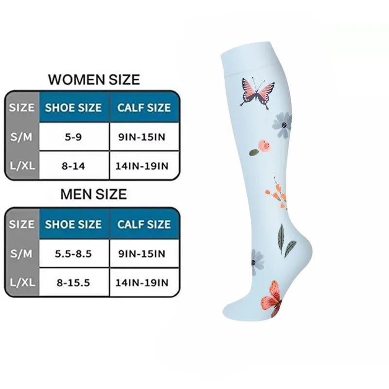 Men Women Compression Sock for Leggings Breathable Running Pressure Soccer Adult Edition Network Pressure Nurse Socks