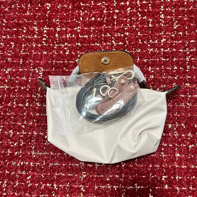 2026 Classic Women's Mini Dumpling Bag Waterproof Nylon Crossbody Phone Bag Single Shoulder Handbag Daily Travel Lightweight Bag