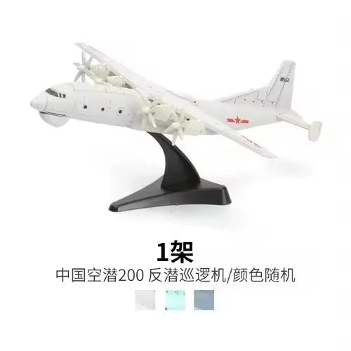 4D Assembled Aircraft Model Airborne Warning Aircraft 1/240 Scale Y-8 Transport Aircraft Plastic Military Toy Airplane Model