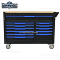 Heavy 12-Drawer Rolling Tool Cabinet Full Repair Kit for Efficient Garage Shop Storage