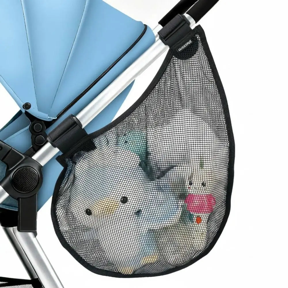 Large Capacity Baby Stroller Side Sling Breathable Mesh Side Mesh Stroller Storage Caddy Universal Baby Stroller Hanging Bag