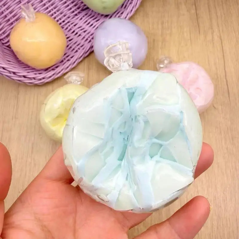 1Pcs Cracking Wax Ball Soft Decompression Toys Cantaloupe Chocolate Handmade Ball Anti Stress Sensory Fidget Toy B.H