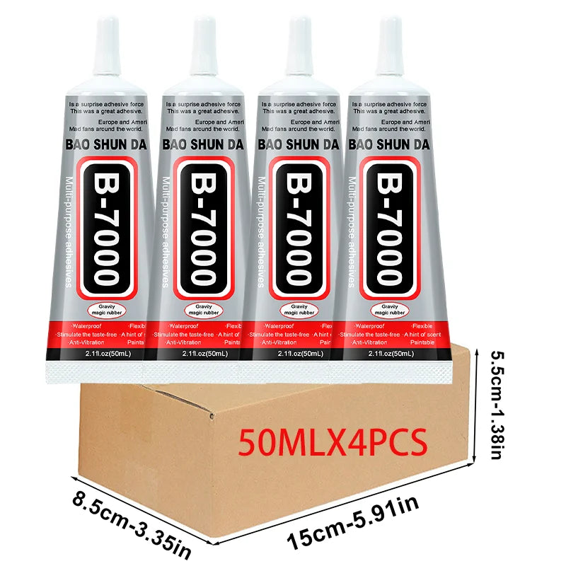 Mobile Phone Screen High-Strength Waterproof Adhesive, Universal Phone Glass Bonding Agent, 15/25/50/110ml Fast B7000 Glue