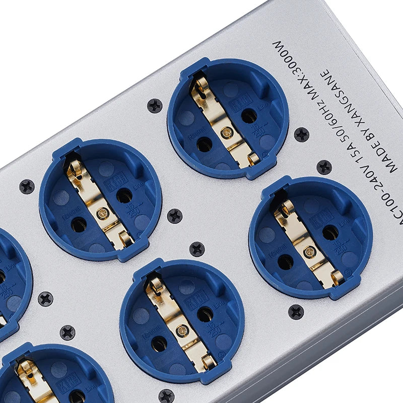 Pawalle tp80 power filter socket EU pure copper gold-plated socket with noise reduction and surge prevention