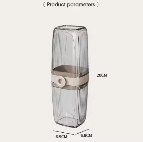 Travel Toiletries Set, Portable Mouthwash Cup, Tooth Cup, Toothbrush Storage Box, Essential Tool for Traveling and Business Trip