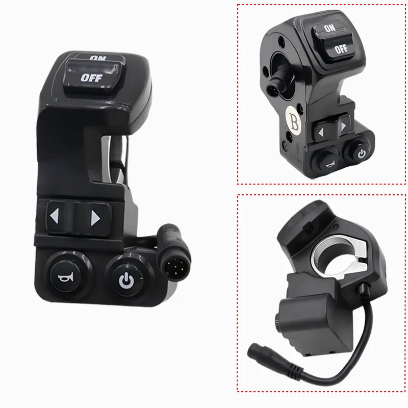 Original Headlight Switch For Kukirin G2 Pro G2 Max Electric Scooter Kugoo Turn Signal Switch Skateboard Horn Button Parts