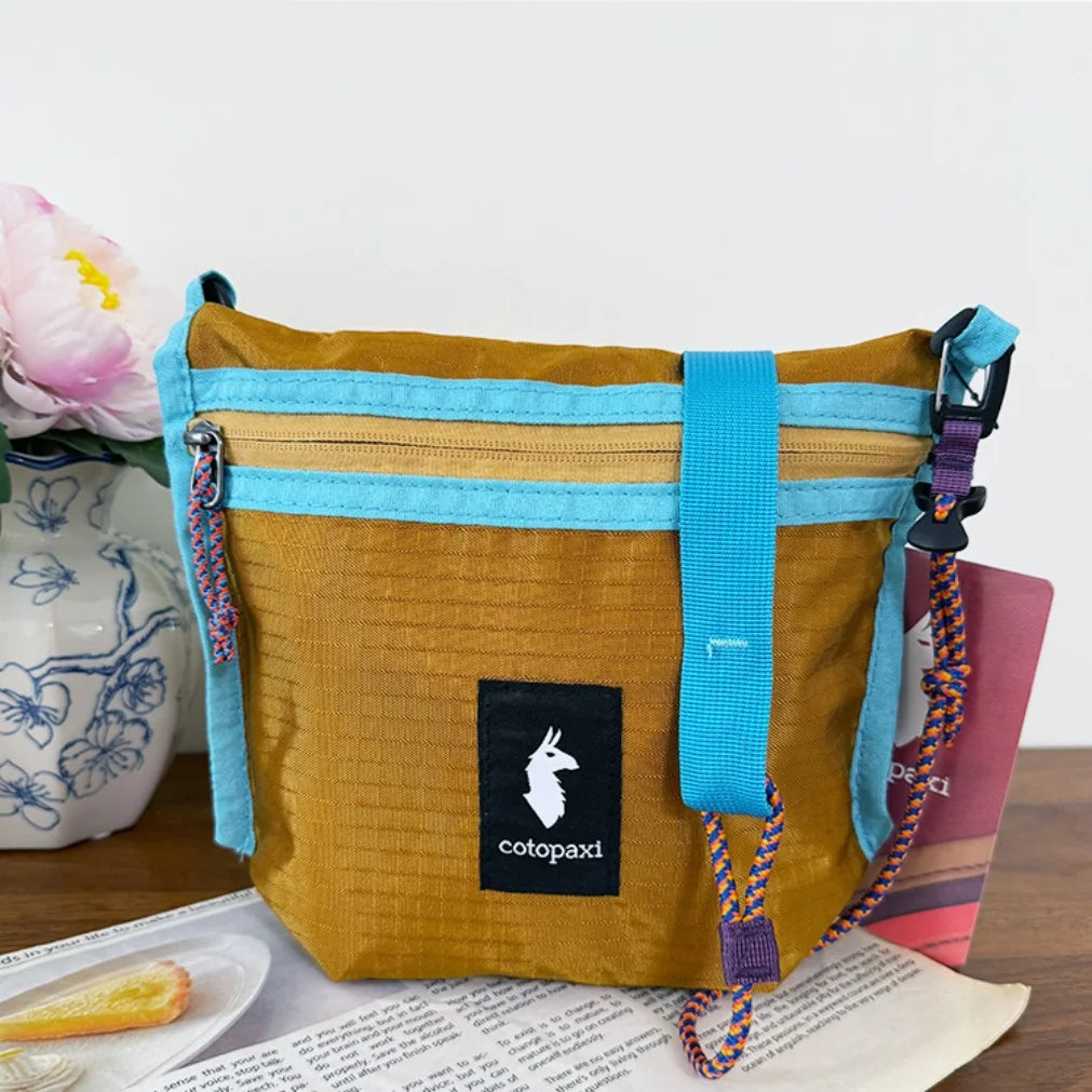 Outdoor Ultra-Light Dye Collision Crossbody Bag Camel Pattern Small Bag Summer Hiking Cycling Mini Hanging Bag