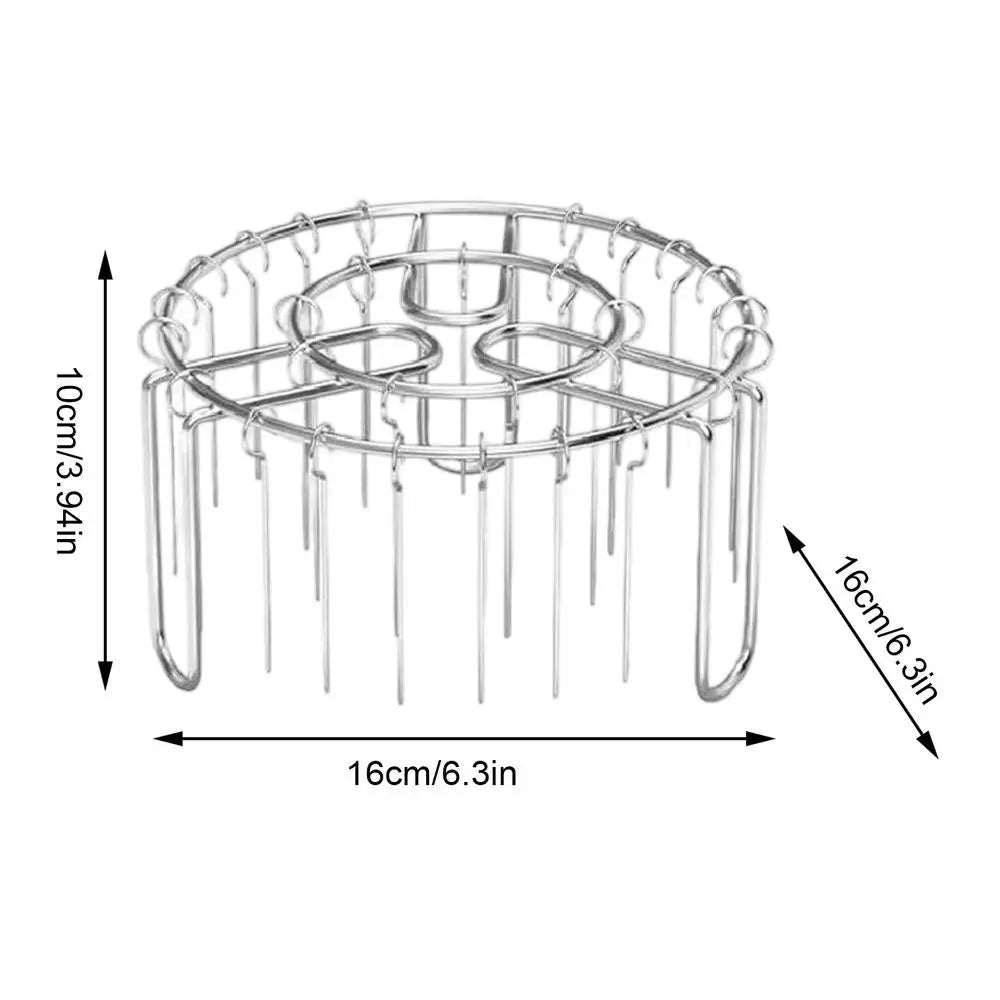 Air Fryer Skewer Rack 49 Vertical Stainless Steel Heat Resistant Grill Broiler Kabob Stand Home Campfire Beef Chicken Fish Meat