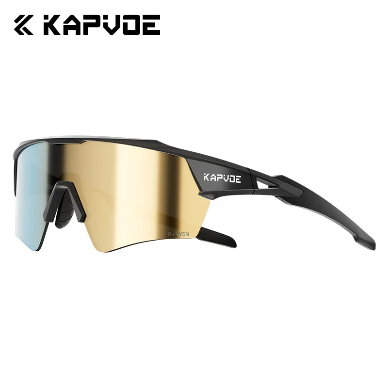 Kapvoe Hot Shadowless Photochromic Cycling Glasses Lighteight UV400 Sunglasses Men Women Bike MTB Eyewear Riding Outdoor Running