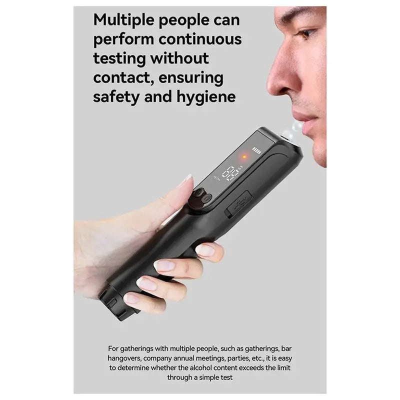 Efficient Portable Alcohol Tester Drunk Driving Alcohol Tester High-Precision Breathalyzer