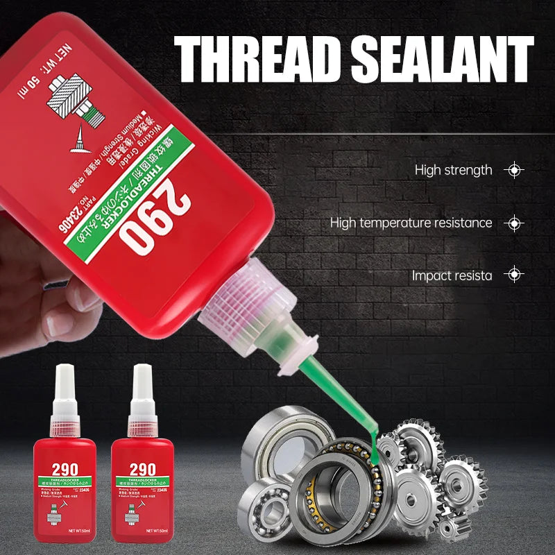 Threadlocker Quickly Cured Thread Locking Agent Anaerobic Adhesive Glue 222 242 243 263 271 272 290 Anti-loose Screw Glue 50ml