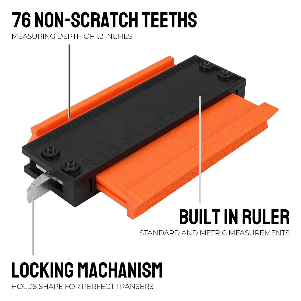 Contour Gauge Shaping Wood Measure Ruler Tiling Laminate Tiles Meethulp Gauge Irregular Shape Duplicator Wood Marking Tool