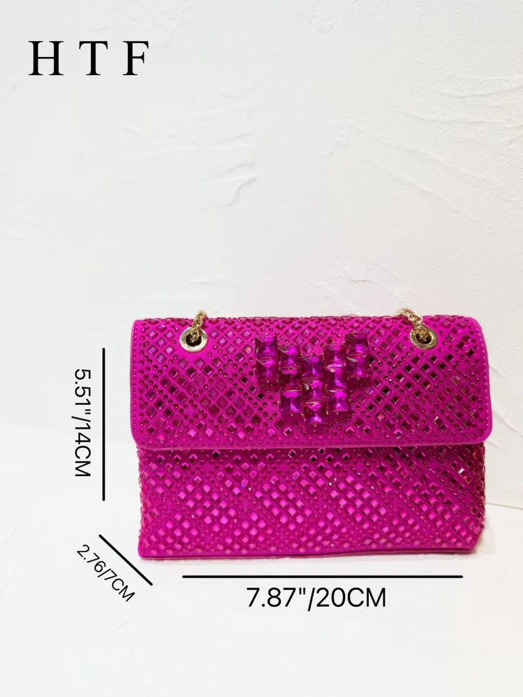 New Diamond Bag Shoulder Bag - Luxury Diamond Messenger Purse with Rhinestone Details for Bridal & Evening Bags For Women