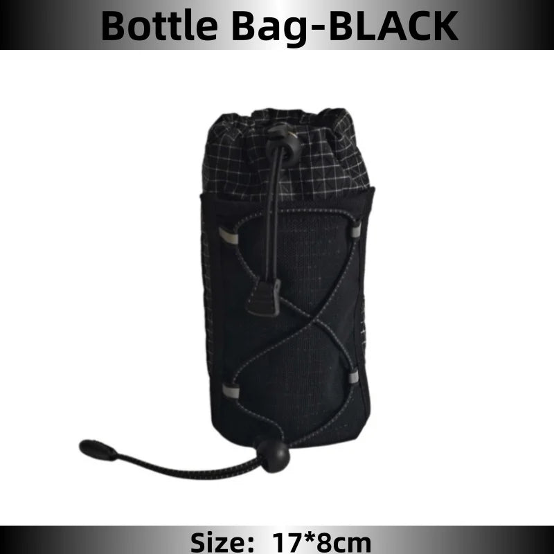 Outdoor Backpack Attachment Storage Bag Nylon Ultralight Portable Phone Bottle Pouch for Mountaineering Hiking Travel Gear