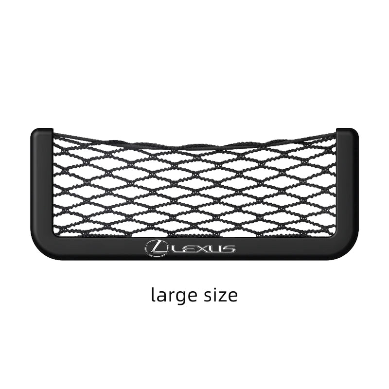 Car Seat Side Interior Back Sundries Pocket Mesh Storage Bag For Lexus RX330 IS250 Ct200h Fsport ES300h RX350 IS300h GS300 LS460