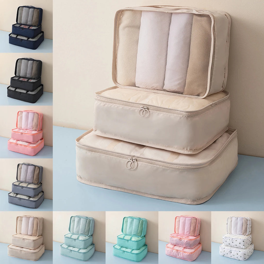 3PCS Multifunctional Clothing Storage Bag, Multiple Sizes and Specifications, Storage Travel Bag Set, Simple to travel.-zmt