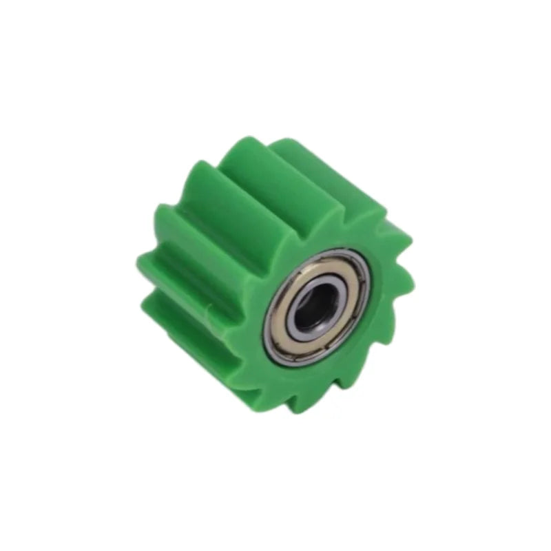 8mm green off-road motorcycle chain guide wheel, wear-resistant accessory for optimal function