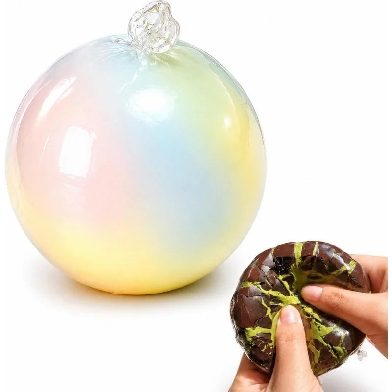 Squeeze Stress Ball Cracked Wax Chocolate Shaped Soft Squishy Fidget Toy Desk Toy For Stress Relief Office Study Break Adults