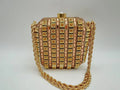 Fashion dinner bag, new pearl button handbag, formal bag shell, chain bag, crossbody bag, women's bag, bride's bag