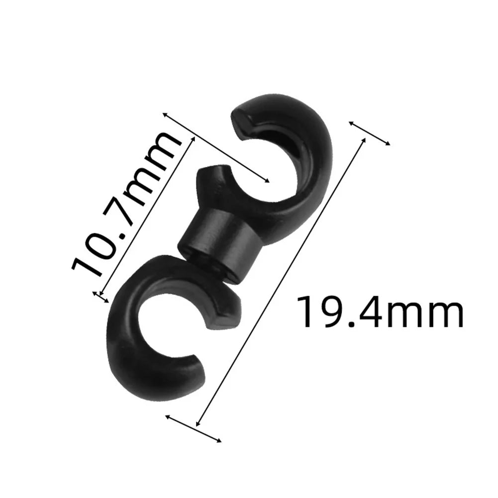 10pcs/set Bicycle Brake Gear Cable S Style Clips Lightweight Rotating Buckle Hose Guide Clasp Cycling Accessories