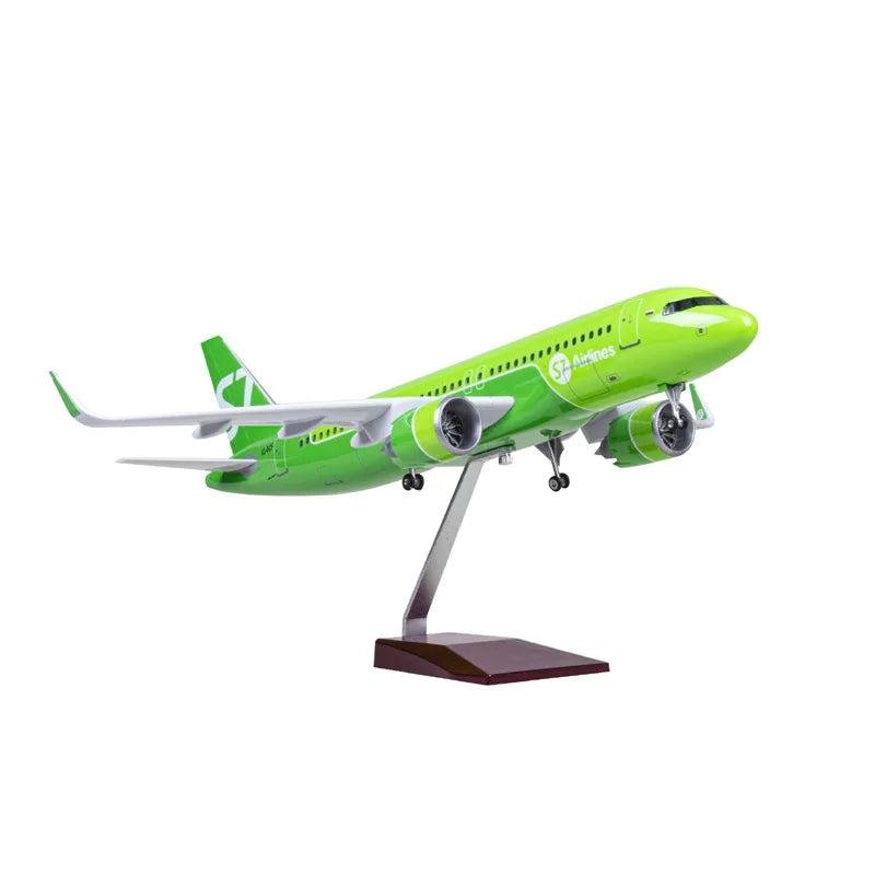 47cm Model Airplanes A320NEO Series 1/80 Scale Aircraft Resin Toy Planes Aviation Miniature Souvenir Plane Toy Christmas Gifts