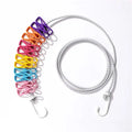 12 Clips Retractable Clothesline,Portable Windproof Laundry Drying Rope,Adjustable Indoor Outdoor Clothe Line for Travel Camping