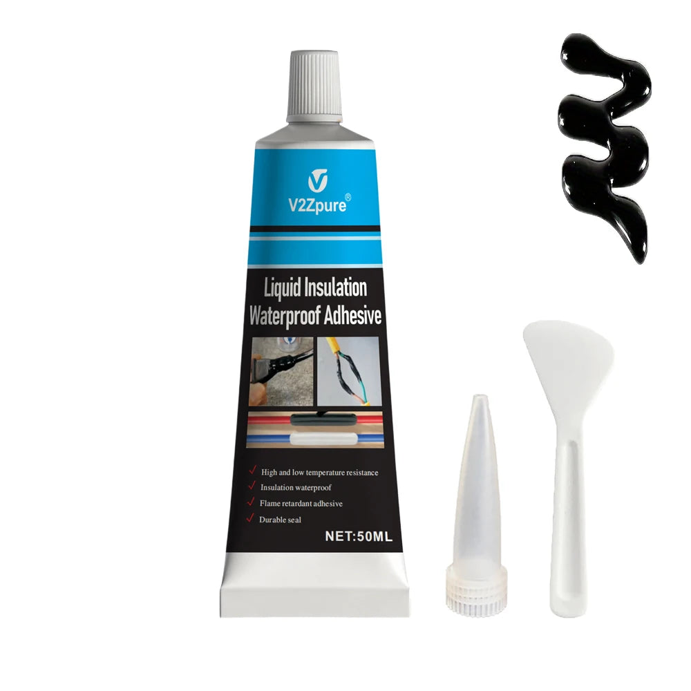 Black/White Liquid Electrical Tape Waterproof Insulation Paste Sealant Wire Cable Coat Fix Line Glue Repair Insulation Adhesive