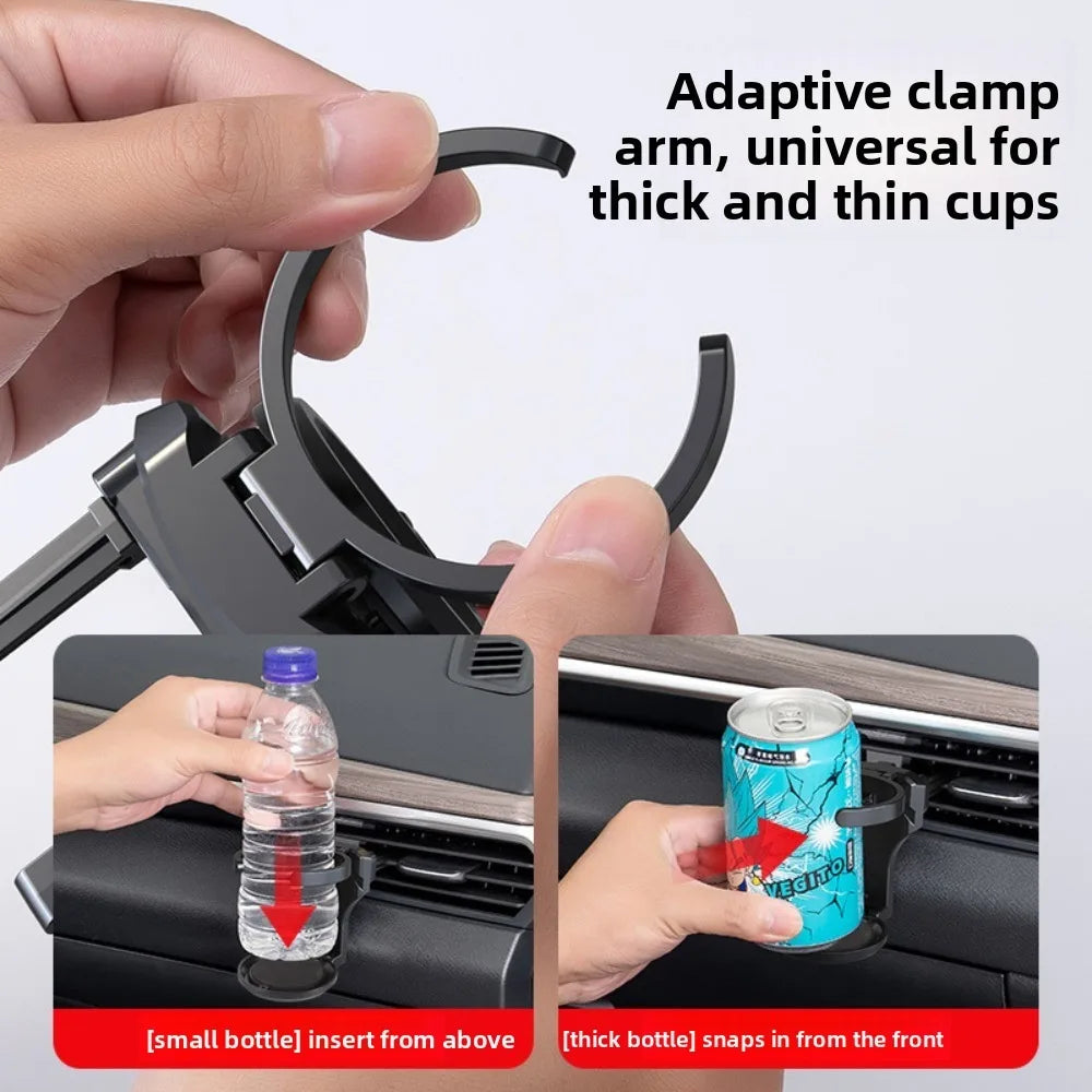 Car Vent Cup Holder Air Vent Cup Holder Car Water Bottle Holder Foldable Drink Holder for Car Air Vents Coffee Juice Tea
