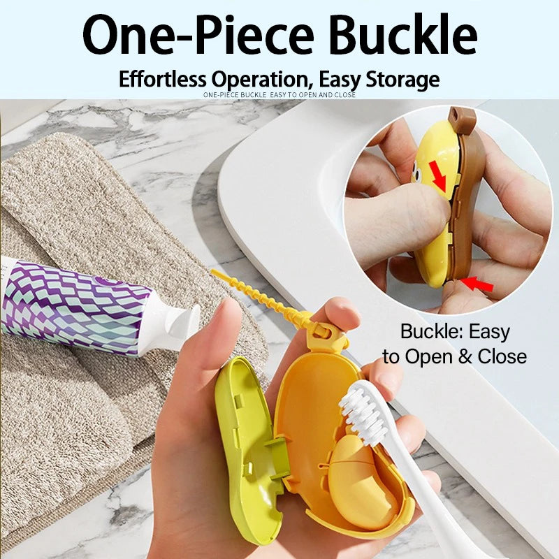 Banana Cover for Toothbrush Compact and Convenient Toothbrush Protector Travel Toothbrush Toothpaste Storage Box LXYJSN06