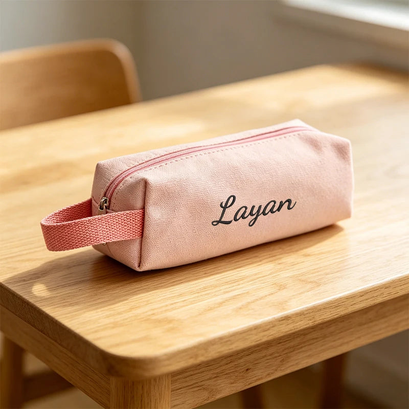 Customised Embroidery/Standard Style 2 Options, Candy-Colored Pencil Case, Storage Bag, Back-to-School Season, Gift!