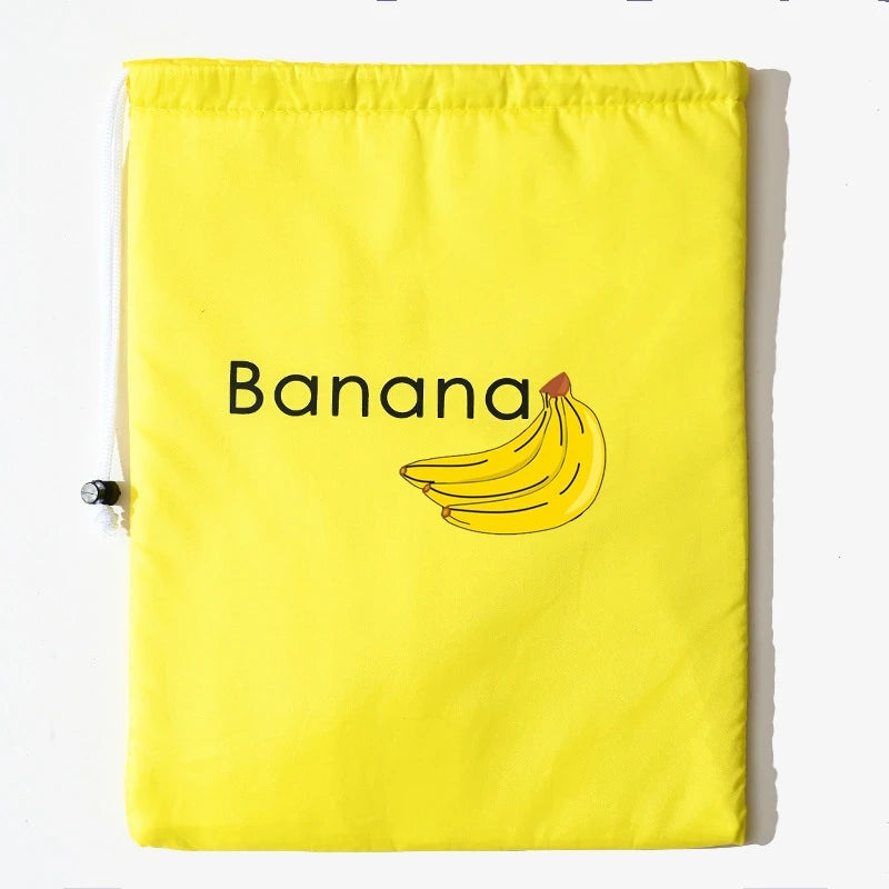 Fruit Vegetables Storage Bag Insulated Shockproof Fresh Keeping Drawstring Pouch for Lettuce Banana Preserve Organizer