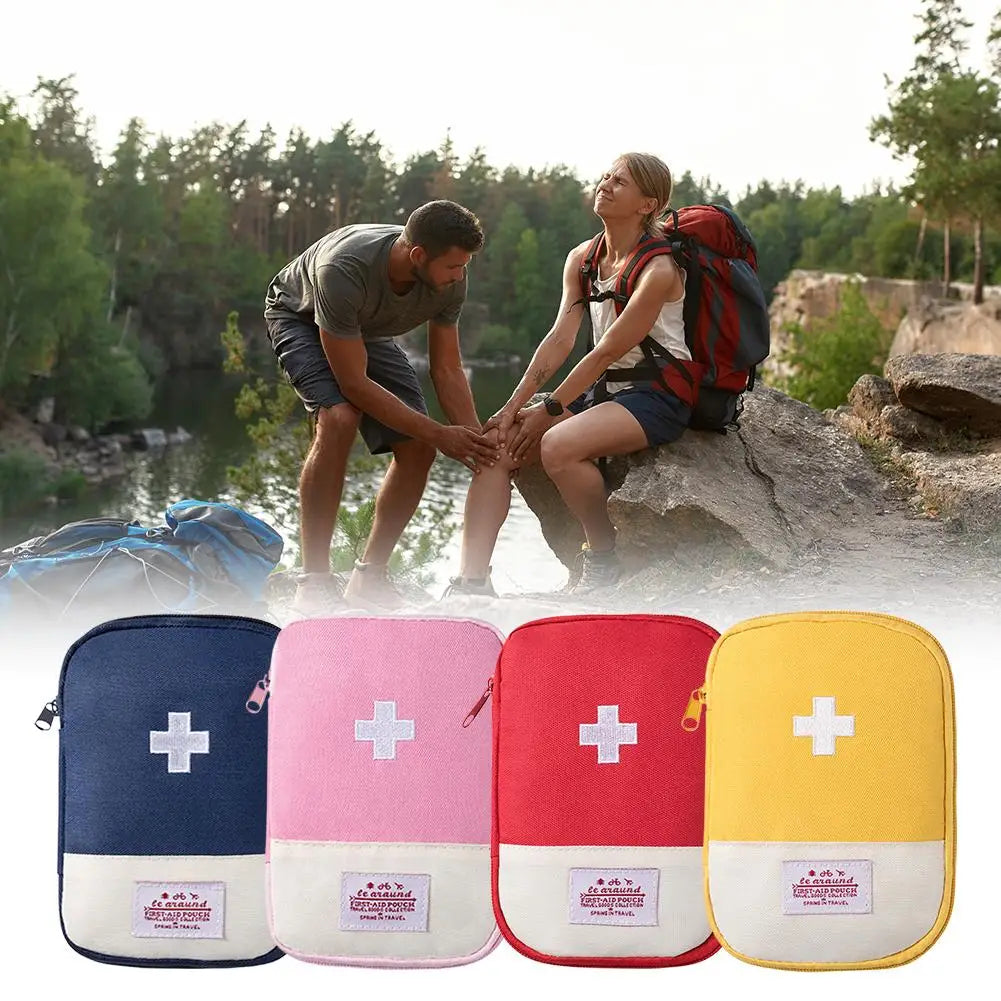 Travel First Aid Kit Medicine Bag Storage Aid Pouch Multi-Function Emergency Medicine Storage Health and Household Outdoor First