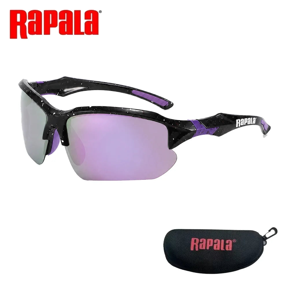Outdoor Rapala Polarized Fishing Glasses UV400 for Fishing Riding Running Driving with Secure Fit Frame and Storage Case