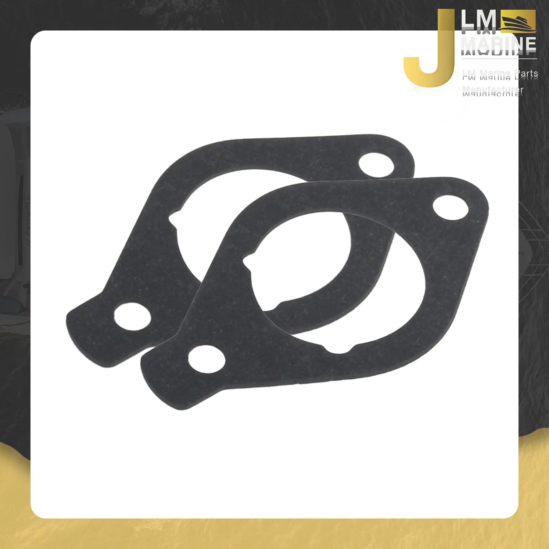 JLM Marine Outboard Carbs Carburetor Gasket for Yamaha 20HP F20 F15C F20C 4 Stroke 6AH-13646-00 Boat Motor