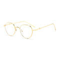 Hiking New Gradient Metal Frame Oval Anti Light Glasses Women Men Retro Eeyglasses Fashion Candy Color Glasses UV400 Female