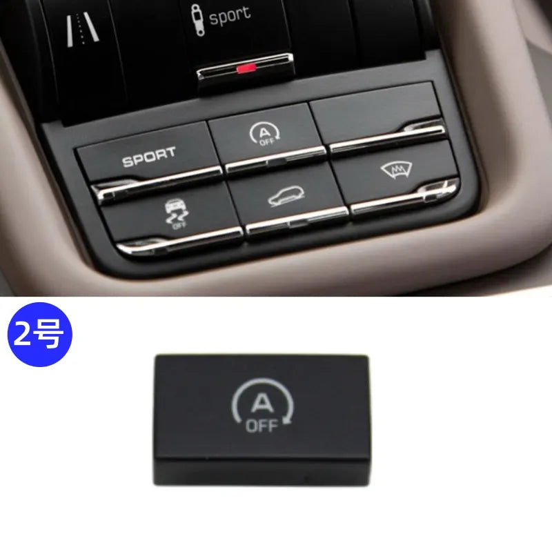 1pc For Porsche Cayenne Center Button Sport Mode Auto Start-Stop Anti-skid Body Balance Button Switch