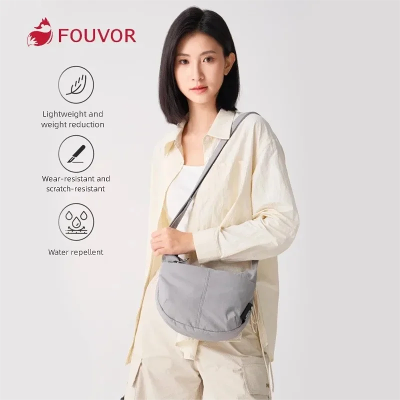 Fouvor Lightweight Crossbody Bags 2025 Trend Commuter Casual Waterproof Dumpling Bags Outdoor Sports Shoulder Bag Female 3043-10
