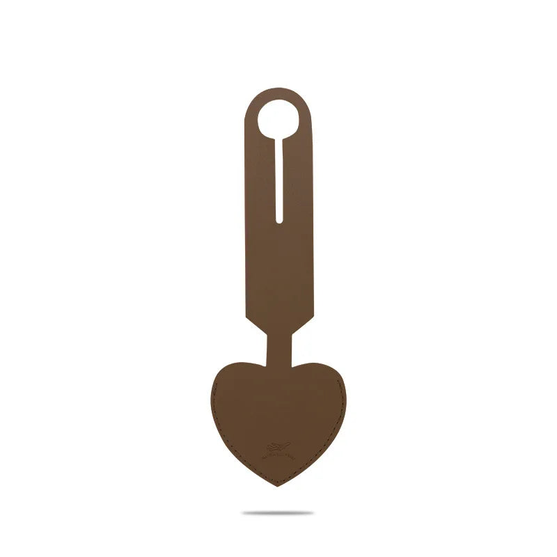 Creative Heart Shaped Leather Luggage Tag Write On Boarding Pass ID Tag Travel Gift