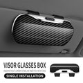 Universal Car Sunglasses Holder Clip On Sun Visor Glasses Case Anti Scratch Soft Lined ABS Box Fit All Vehicles